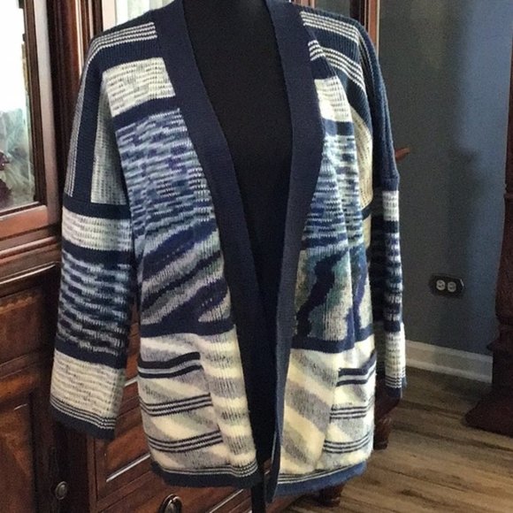 Vintage 1979’s - Marcella - Open Front Cardigan Sweater - Size L - Picture 6 of 9